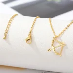 2024 New Fashion Bow and Arrow Necklace Gift - Image 3