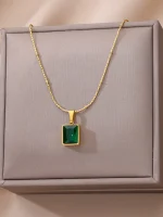 Captivating Zircon Pendant Clavicle Necklace - Image 2