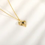 Romantic Elegance: Heart Necklace Expressing 'I Love You' in 100 Languages - Image 5