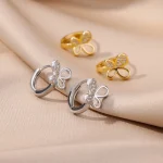 Elevate style: Crystal Hoop Earrings with trendy animal jewelry - Image 4