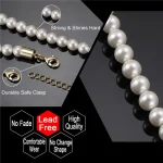 "Pearl perfection: Hip Fashion Boho Bracelet, 8.6 inches of elegance." - Image 5