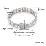 Elevate Your Look: 10MM Bling Tennis Chain with Pearl Charm - Image 6