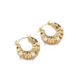 Luxurious vibes: 18K Gold Plated Earrings, a statement for all - Image 2