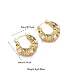 Luxurious vibes: 18K Gold Plated Earrings, a statement for all - Image 3