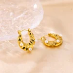 Luxurious vibes: 18K Gold Plated Earrings, a statement for all - Image 4