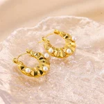 Luxurious vibes: 18K Gold Plated Earrings, a statement for all - Image 5