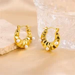 Luxurious vibes: 18K Gold Plated Earrings, a statement for all