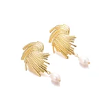 Radiant allure: Opal Round Earrings, a perfect Christmas jewelry gift - Image 2