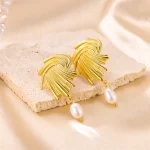 Radiant allure: Opal Round Earrings, a perfect Christmas jewelry gift - Image 4