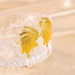 Radiant allure: Opal Round Earrings, a perfect Christmas jewelry gift - Image 5