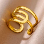 Elevate Your Style with the Overlap Double Gold-Plated Ring
