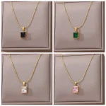 Captivating Zircon Pendant Clavicle Necklace