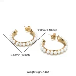 18K Gold Plated Heart Flower Earrings Delight - Image 5