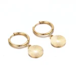 18K Gold Plated Heart Flower Earrings Delight - Image 7