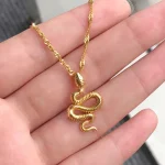 Snake Pendant Necklace for Chic Statements