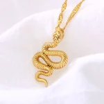 Snake Pendant Necklace for Chic Statements - Image 4