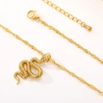 Snake Pendant Necklace for Chic Statements - Image 6