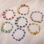 Enchanting blue hues Evil Eye Bead Bracelet for women's charm