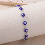 Enchanting blue hues Evil Eye Bead Bracelet for women's charm - Image 5