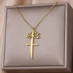 Stainless Steel Geometric Necklaces For Women - Image 2