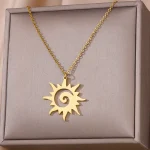 Stainless Steel Geometric Necklaces For Women - Image 3