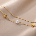 Double the charm Fashion Geometric Pearl Bracelet, a bijoux beauty - Image 5