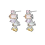 Graceful drops: Water Element Zircon Earrings, perfect for women - Image 5