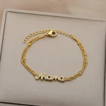 Letter Mama Bracelets For Family Love Mother Jewelry Gift - Image 2