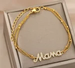 Letter Mama Bracelets For Family Love Mother Jewelry Gift
