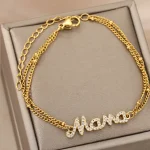 Letter Mama Bracelets For Family Love Mother Jewelry Gift